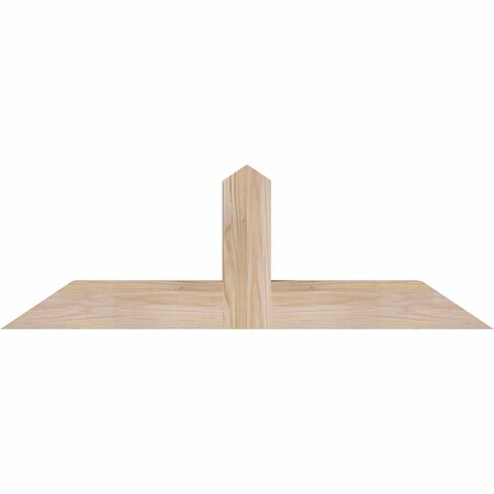 Ekena Millwork Portland Smooth Timber Gable Bracket, Douglas Fir, 36"W x 12"H x 3 1/2"D x 3 1/2"F, 8/12 Pitch GBW036X12X0404POR00SDF